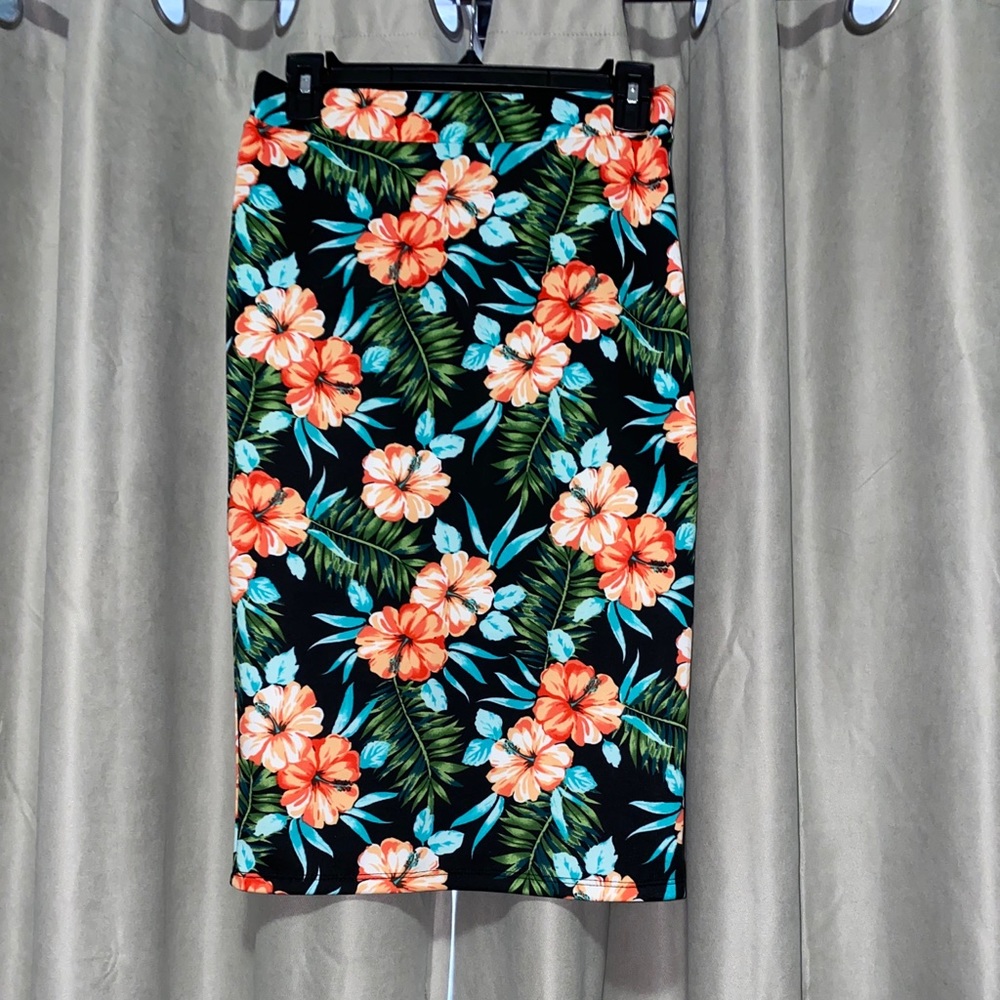 Tropical Pencil Skirt